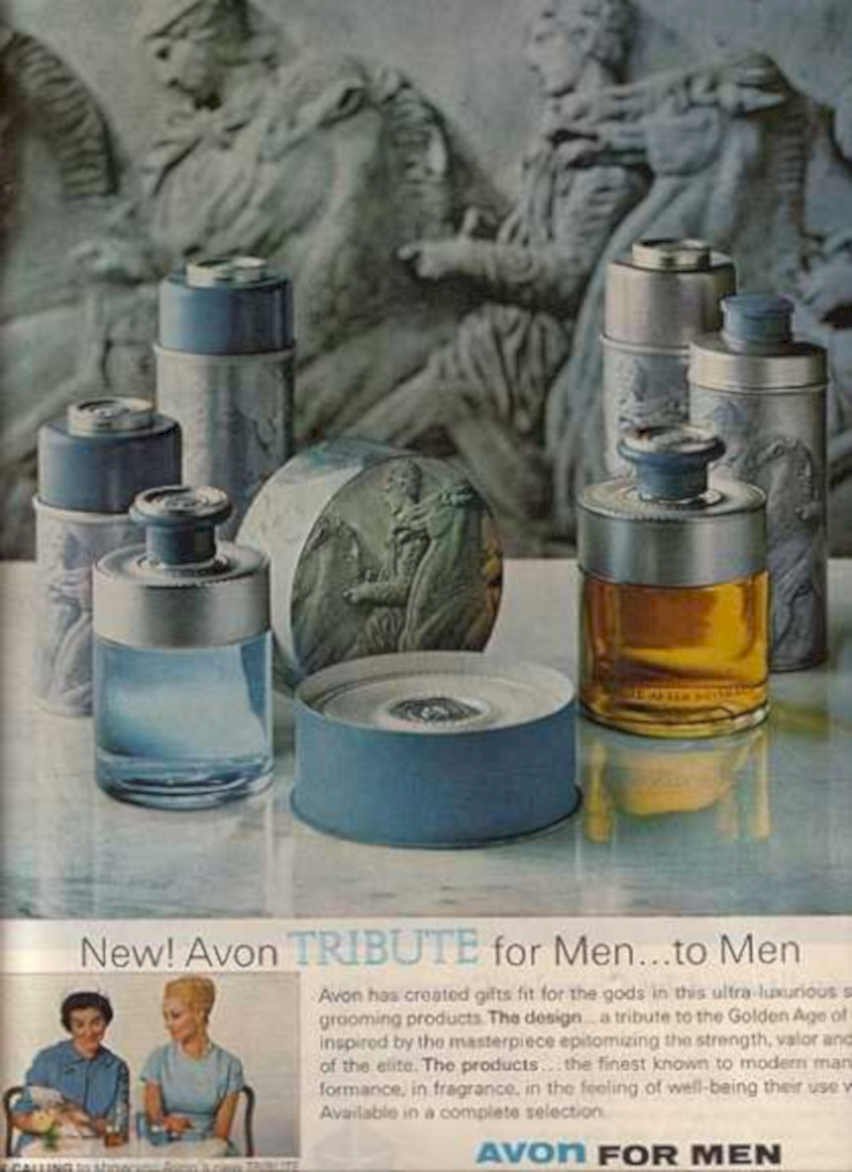 Avon Tribute Men Vintage Retro Advert Ads A4 Photo Print