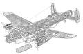 Avro Lancaster 1 cutaway A4 Photo Print