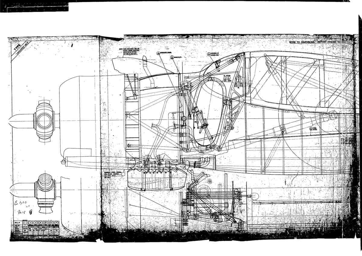 Avro Lancaster Blueprints Engine IB Hercules 07 A4 Photo Print