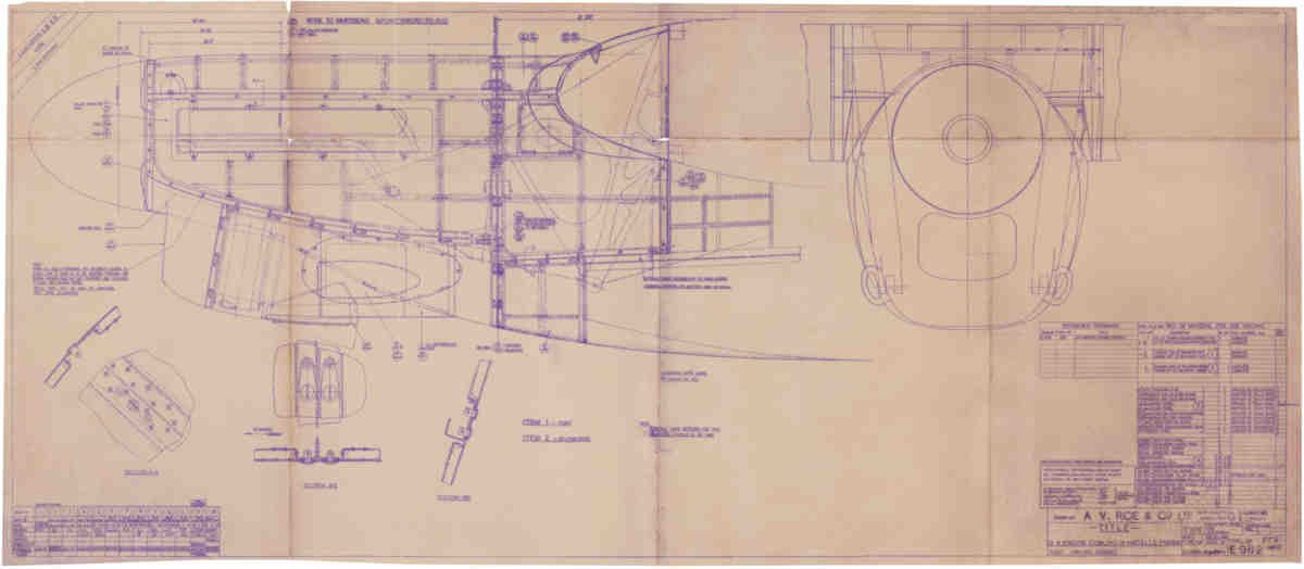 Avro Lancaster Blueprints Engine IB Merlin 02 A4 Photo Print