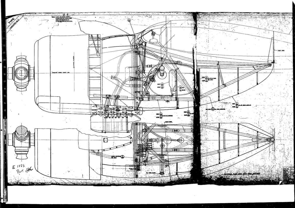 Avro Lancaster Blueprints Engine OB GA Herc 05 A4 Photo Print