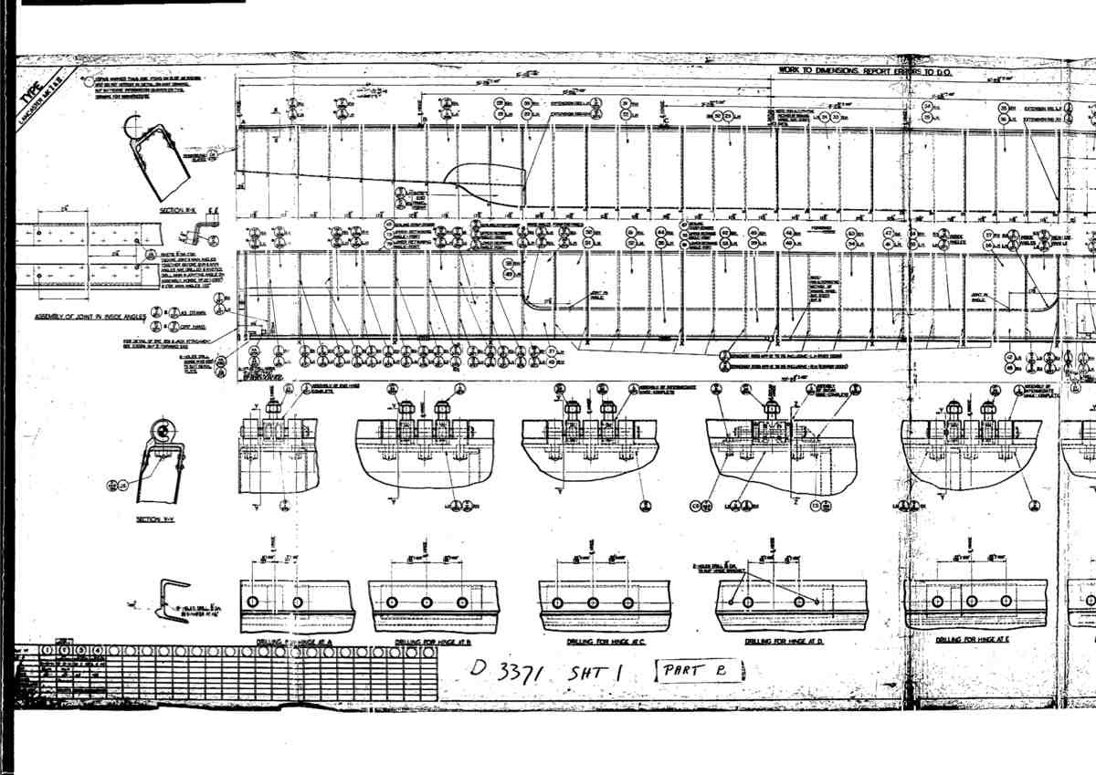 Avro Lancaster Blueprints Fuselage Bomb Door 03 A4 Photo Print