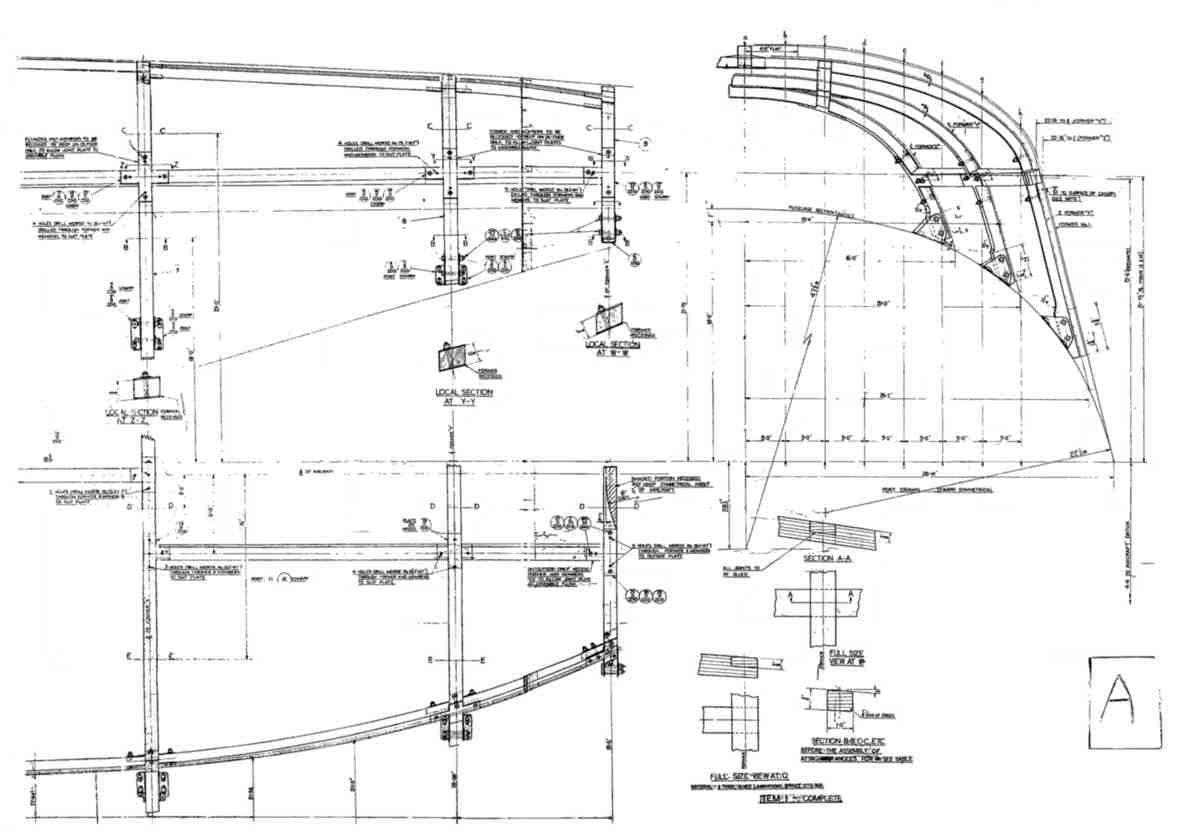 Avro Lancaster Blueprints Fuselage Canopy 07 A4 Photo Print
