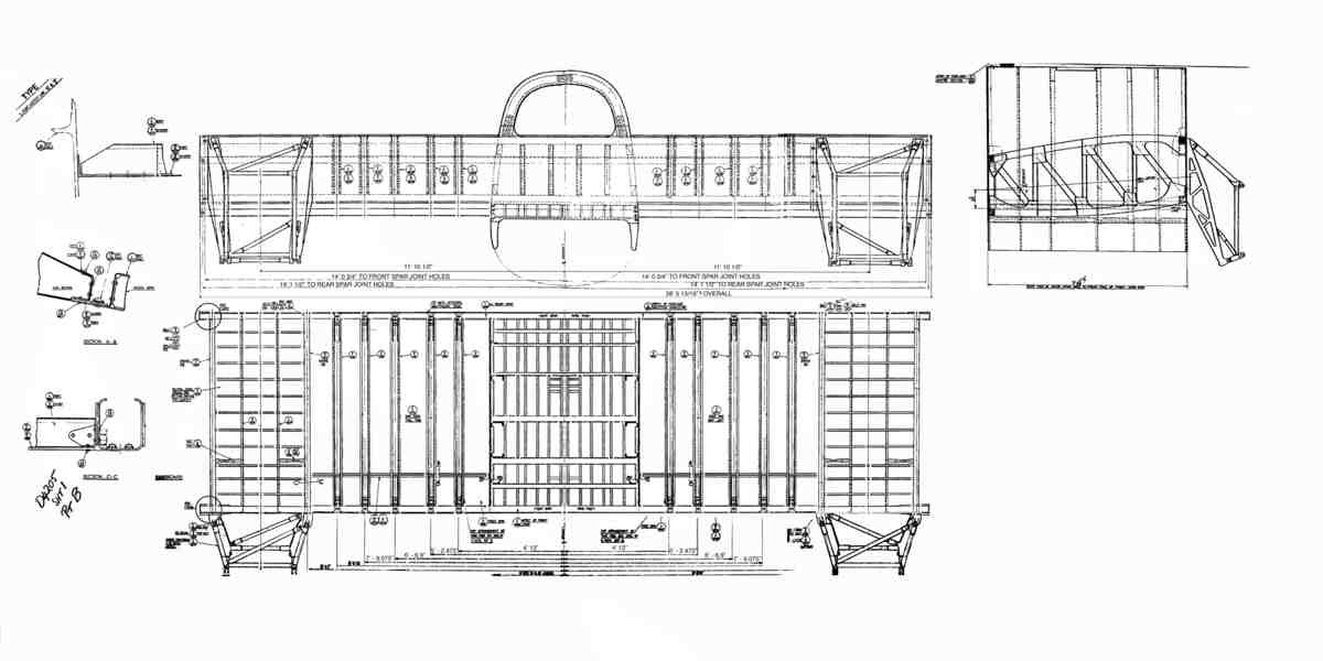 Avro Lancaster Blueprints Fuselage Centre Section Comp 04 A4 Photo Print