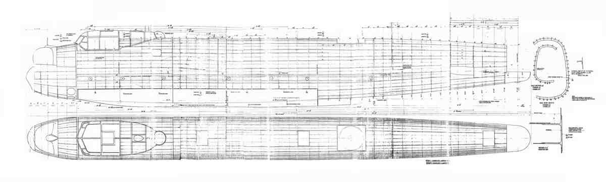 Avro Lancaster Blueprints Fuselage Comp 01 A4 Photo Print