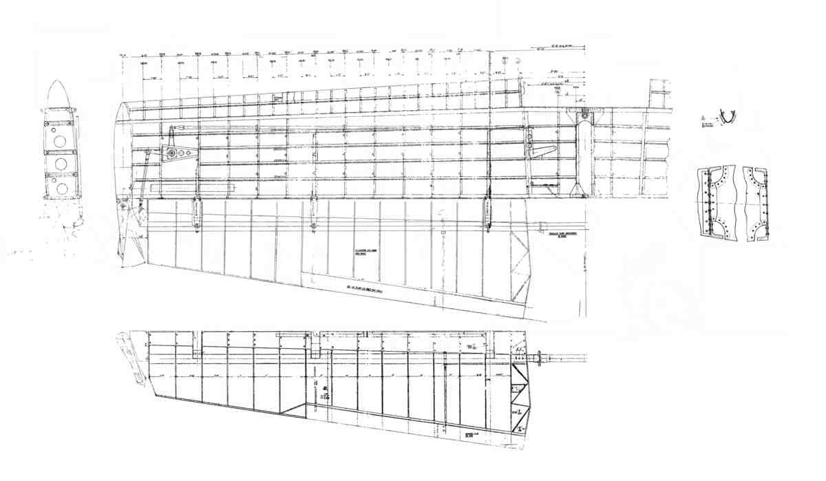 Avro Lancaster Blueprints Fuselage Tailplane 04 A4 Photo Print