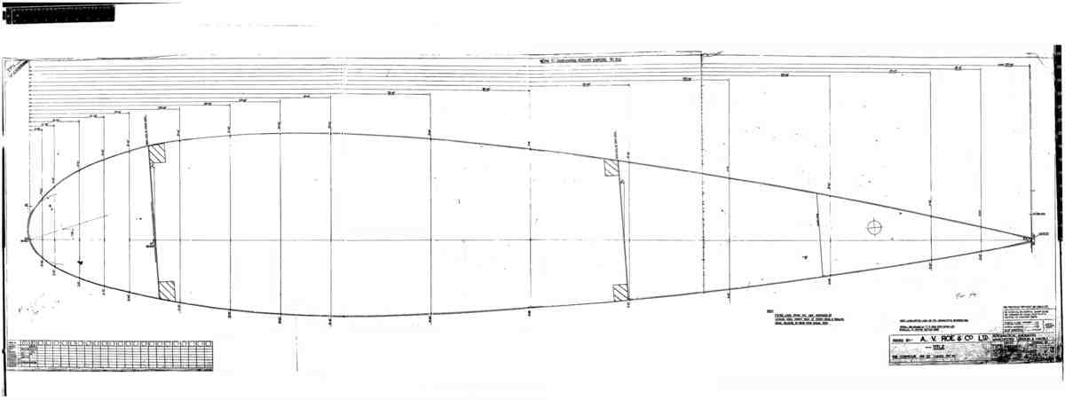 Avro Lancaster Blueprints Wing Rib 22 03 A4 Photo Print
