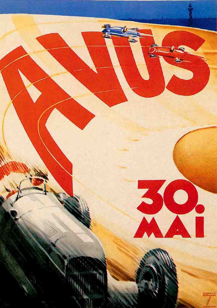 Avus Vintage A4 Photo Print