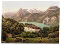 Axenfels with Urirothstock Lake Lucerne Vintage A4 Photo Print