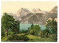 Axenstein Park and Urirothstock I Lake Lucerne Vintage A4 Photo Print