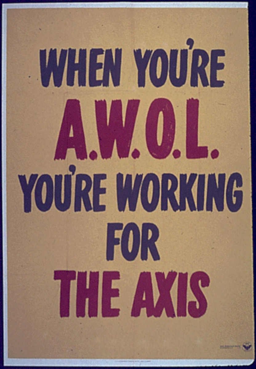 Axis Poster Awol Vintage Retro Advert Poster A4 Photo Print
