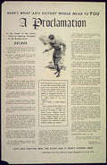 Axis Victory Proclamation 1 Vintage Retro Advert Poster A4 Photo Print