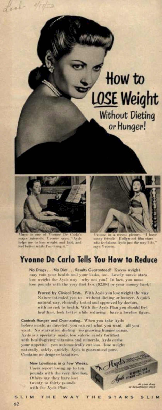 Ayds Candy Yvonne Vintage Retro Advert Ads A4 Photo Print