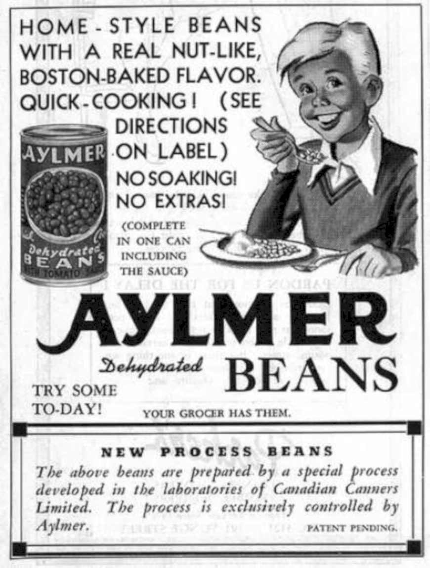 Aylmer Beans Plate Vintage Retro Advert Ads A4 Photo Print