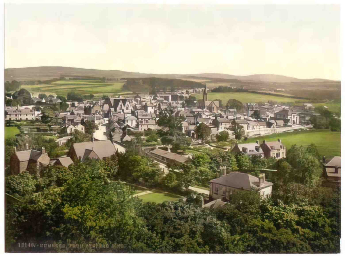 Ayrshire Cumnock From Stepend Bing Vintage A4 Photo Print