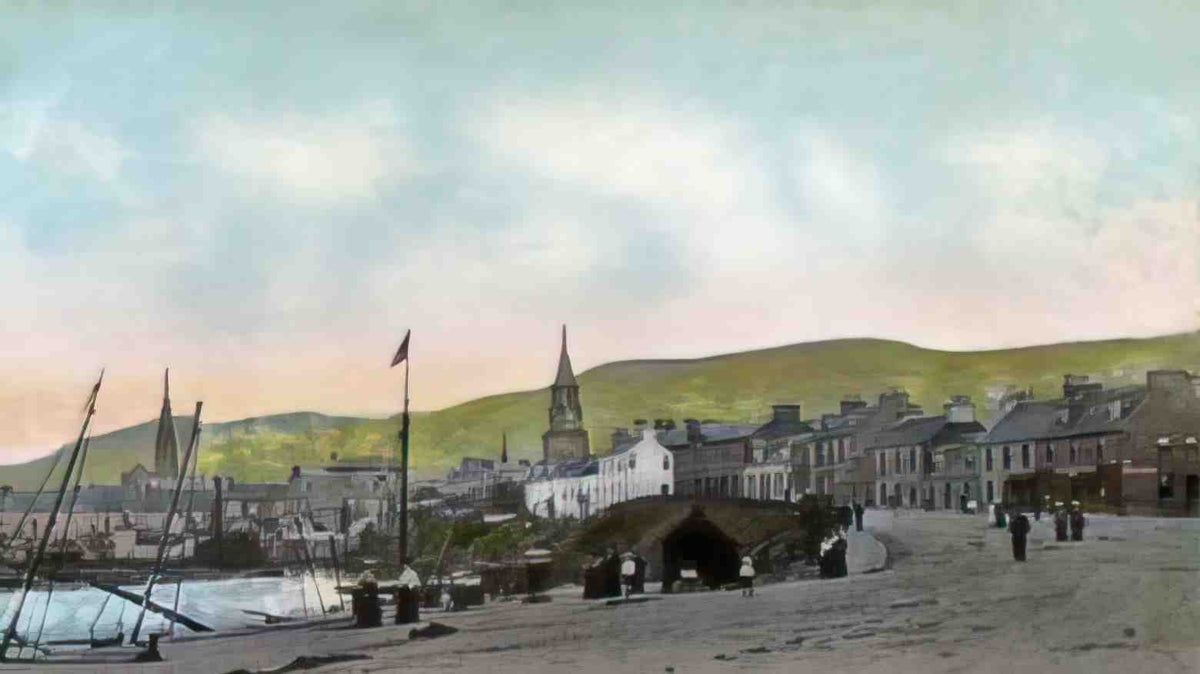 Ayrshire Girvan Harbour Vintage A4 Photo Print