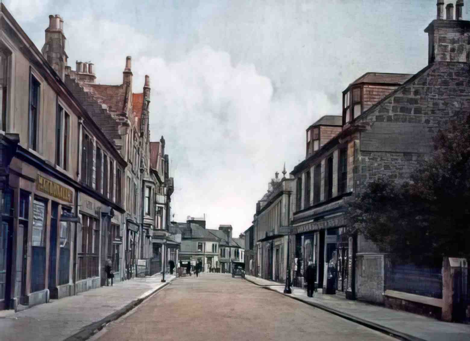 Ayrshire Girvan High Street Vintage A4 Photo Print