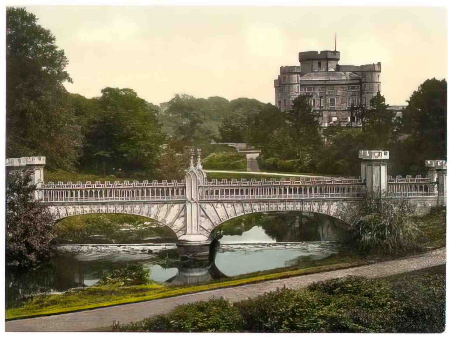 Ayrshire Irvine Eglington Castle Vintage A4 Photo Print