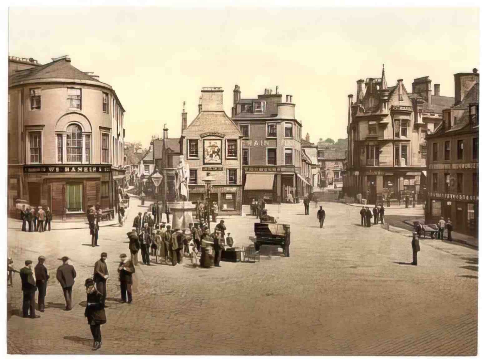 Ayrshire Kilmarnock The Cross Vintage A4 Photo Print