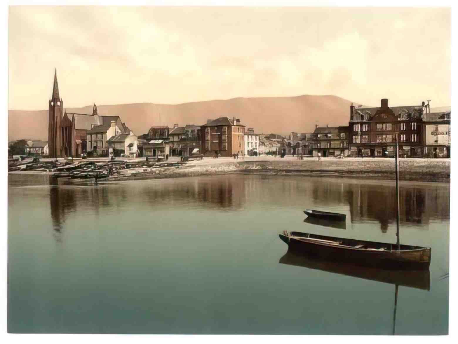 Ayrshire Largs From the Pier Vintage A4 Photo Print