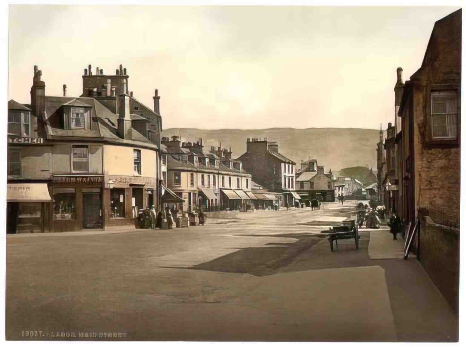 Ayrshire Largs Main Street Vintage A4 Photo Print