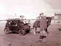 Ayrshire Prestwick Children have a ride on a stagecoach on the beach Vintage A4 Photo Print