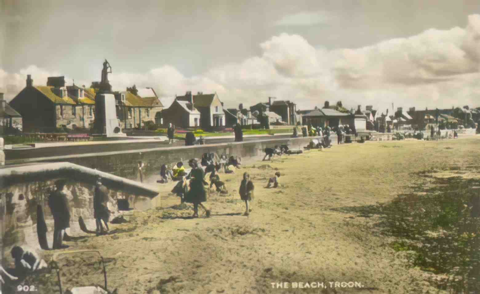 Ayrshire Troon Beach Vintage A4 Photo Print