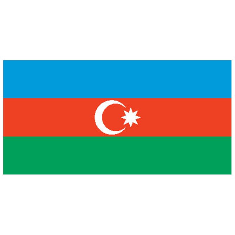Azerbaijan Flag N1301 A4 Photo Print