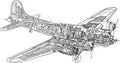 B 17 1 cutaway A4 Photo Print
