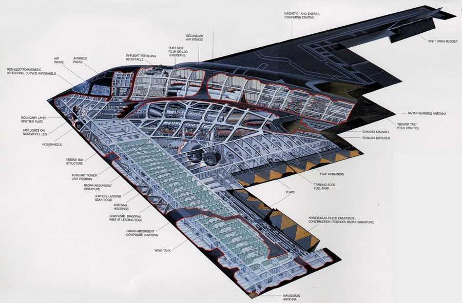 B 2 Spirit 1 cutaway A4 Photo Print
