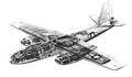 B 45 Tornado cutaway A4 Photo Print