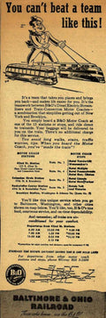 B O Railroad Vintage Retro Advert Ads A4 Photo Print