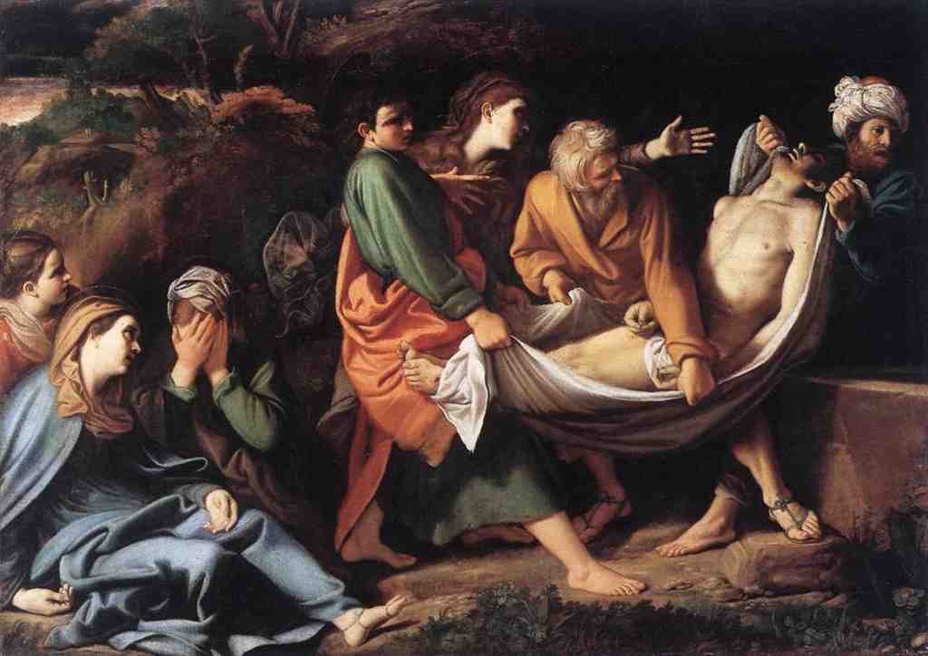 BADALOCCHIO Sisto The Entombment Of Christ Art A4 Photo Print