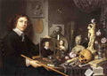 BAGLIONE Giovanni Self Portrait With Vanitas Symbols Art A4 Photo Print