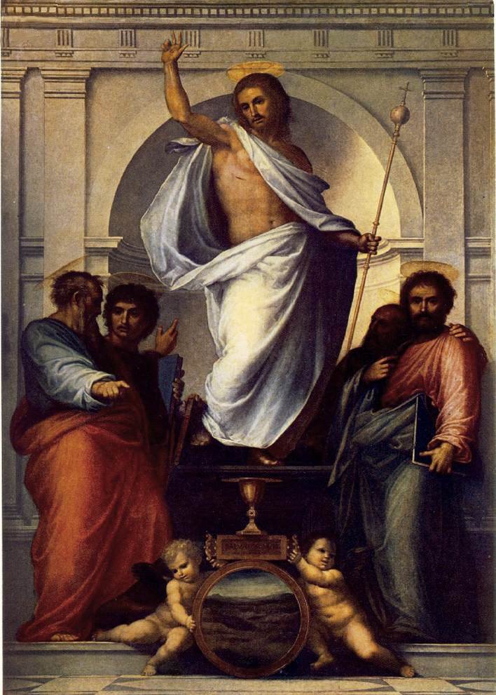 BARTOLOMEO Fra Christ With The Four Evangelists Art A4 Photo Print UK