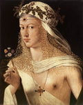 BARTOLOMEO VENETO Portrait Of A Woman Art A4 Photo Print