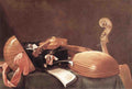 BASCHENIS Evaristo Still Life With Musical Instruments 2 Art A4 Photo Print UK