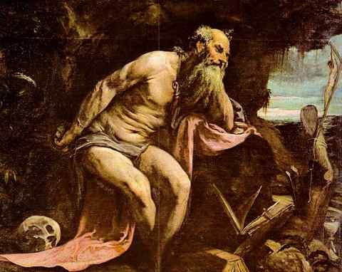 BASSANO Jacopo St Jerome A4 Photo Print