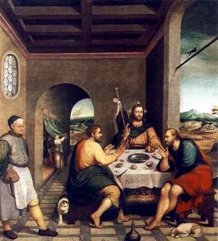 BASSANO Jacopo Supper At Emmaus A4 Photo Print