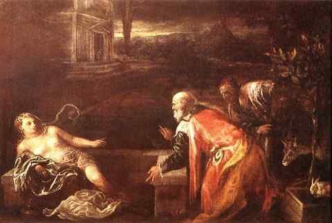 BASSANO Jacopo Susanna And The Elders A4 Photo Print