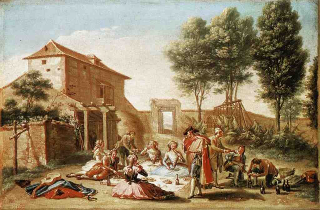 BAYEU Y SUBIAS Francisco Lunch On The Field Art A4 Photo Print