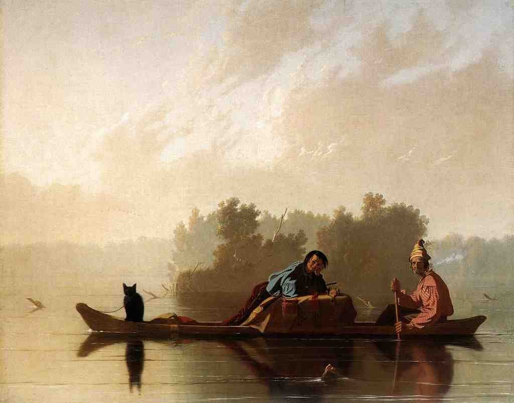 BINGHAM George Calec Fur Traders Descending The Missouri Art A4 Photo Print