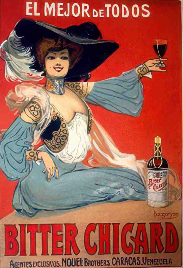 BITTER CHICARD Vintage Advert A4 Photo Print