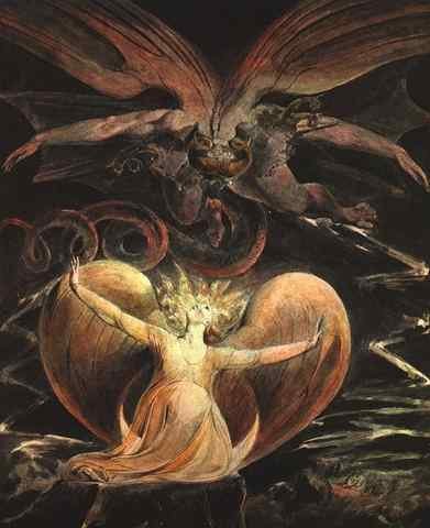 BLAKE THE GREAT RED DRAGON AND THE WOMAN CLOTHED WITH TH 1 A4 Photo Print
