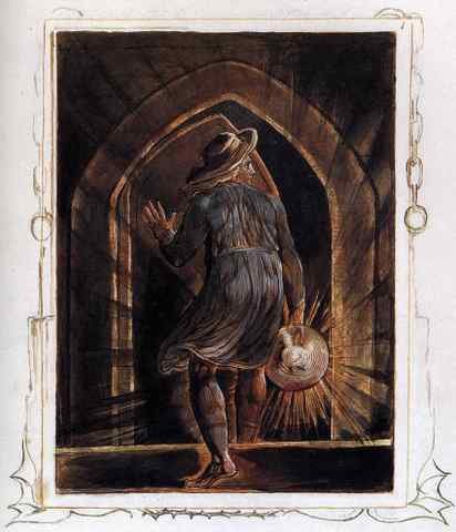 BLAKE William Los Entering The Grave A4 Photo Print
