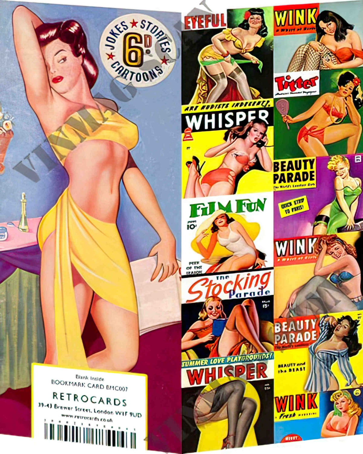BMC 007 pin up magazines bookmark card 2 Advert A4 Photo Print