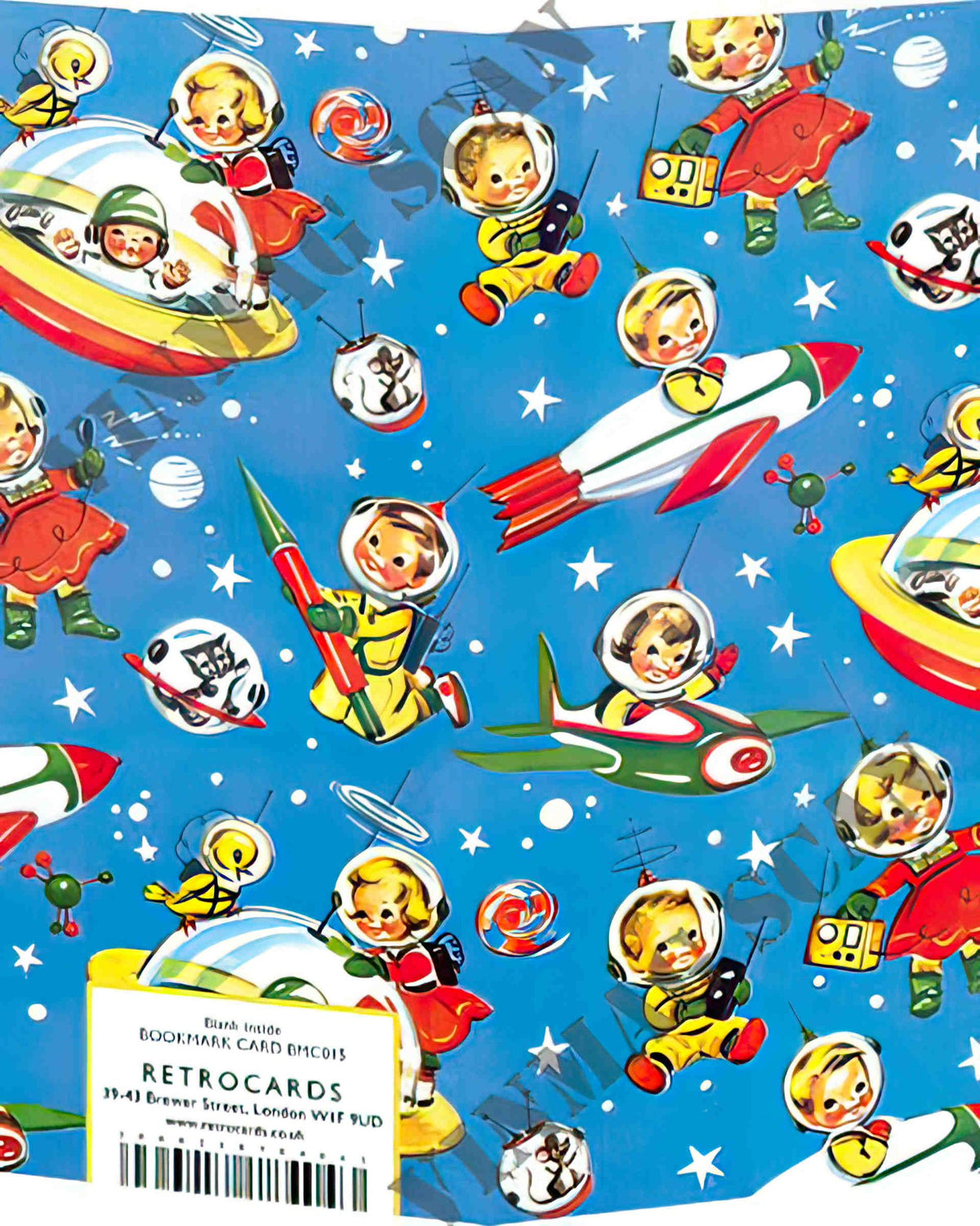 BMC 015 space kids bookmark card 2 Advert A4 Photo Print