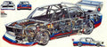 BMW 320 Turbo cutaway A4 Photo Print