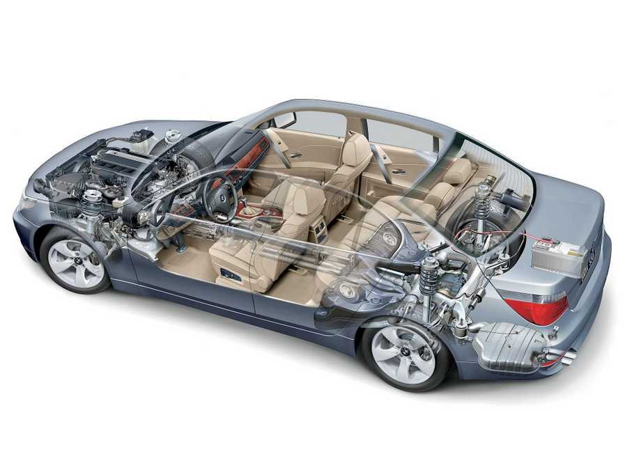 BMW 5 Series f10 cutaway A4 Photo Print