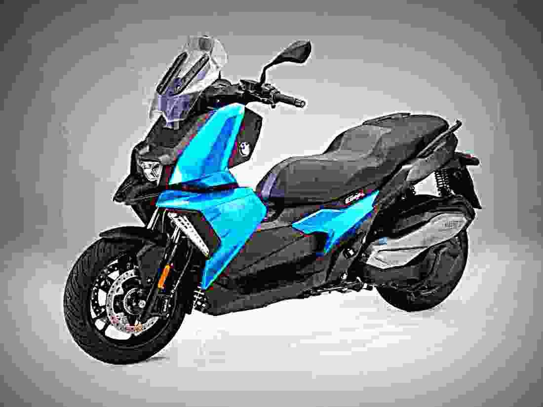 BMW C 400 X 2019 3 motorbike A4 Photo Print